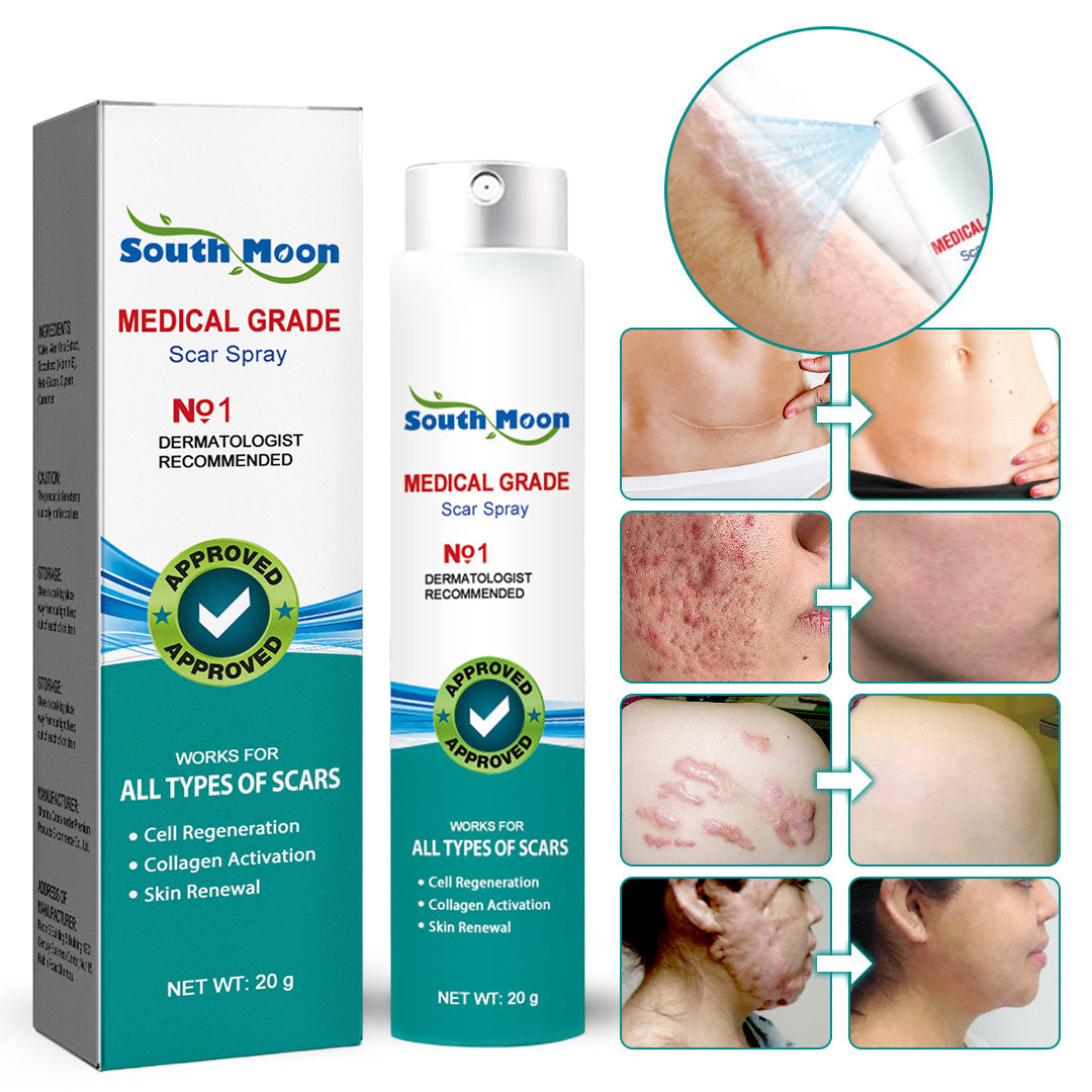 Sounth Moon ™ Advanced Scar Spray minden típusú heghez - például pattanások, sebészeti hegek és striák