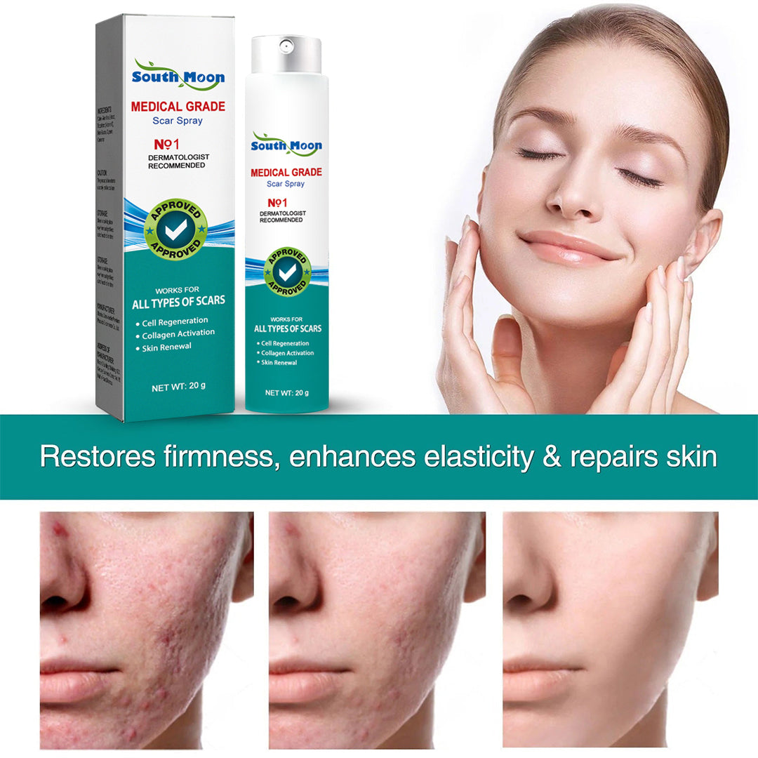 Sounth Moon ™ Advanced Scar Spray minden típusú heghez - például pattanások, sebészeti hegek és striák
