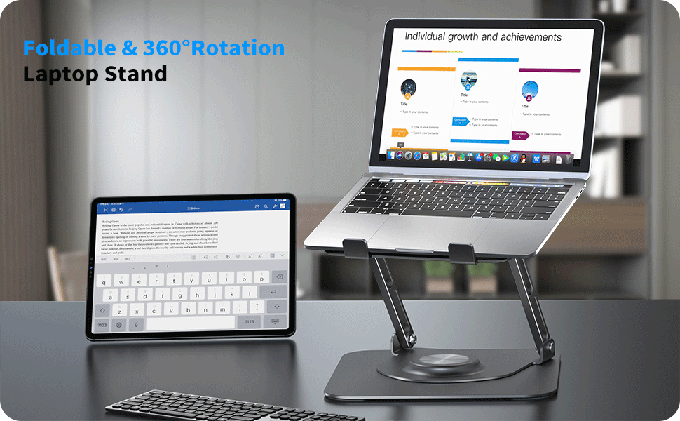 360 ° Cikk forgó laptop állvány
