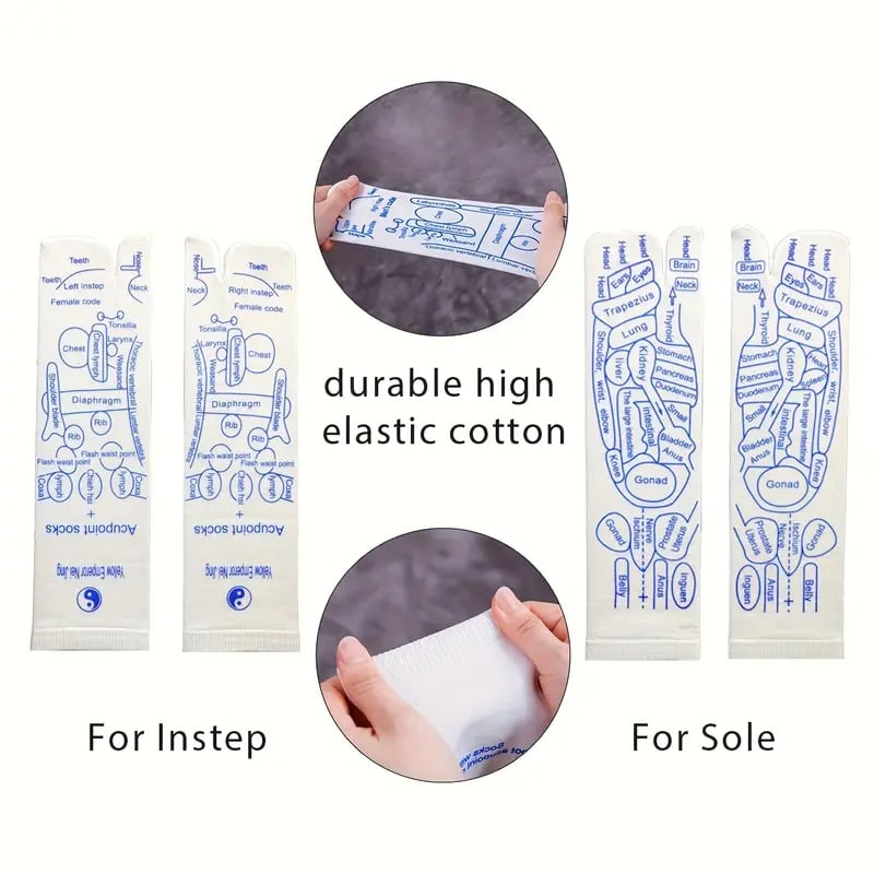 Acheter 2 Économisez 10%🔥Acheter 3 Économisez 15%🔥Chaussettes de graphique de réflexologie