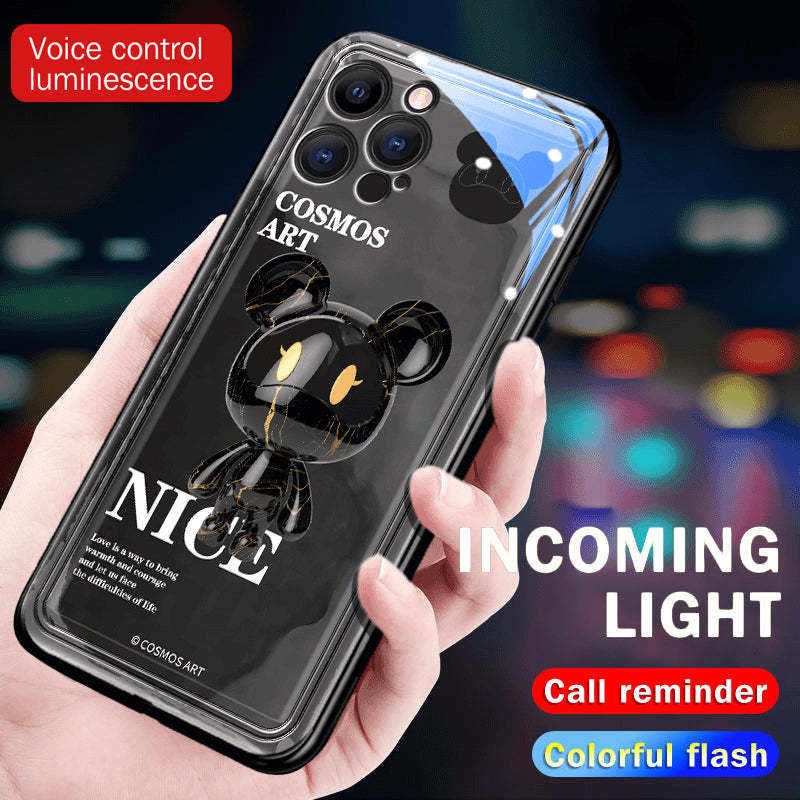 【Violet Bear】 Case de teléfono láser virtual