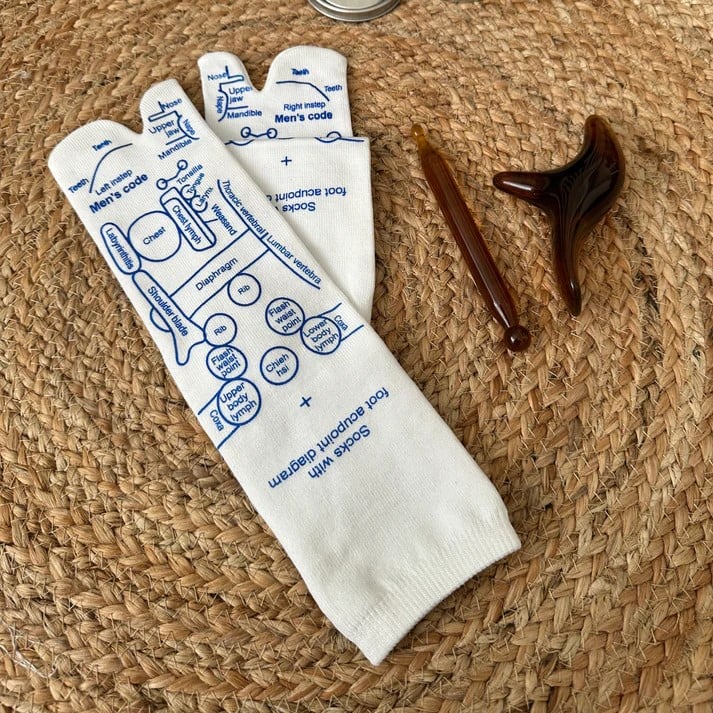 Acheter 2 Économisez 10%🔥Acheter 3 Économisez 15%🔥Chaussettes de graphique de réflexologie