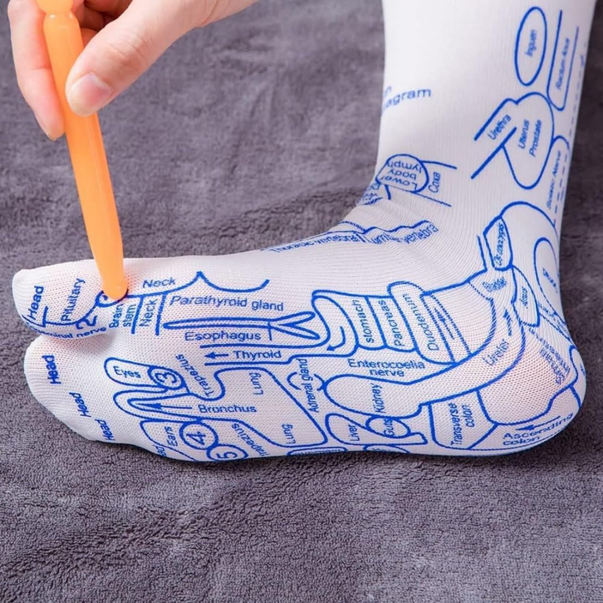 Acheter 2 Économisez 10%🔥Acheter 3 Économisez 15%🔥Chaussettes de graphique de réflexologie