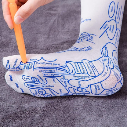 Acheter 2 Économisez 10%🔥Acheter 3 Économisez 15%🔥Chaussettes de graphique de réflexologie