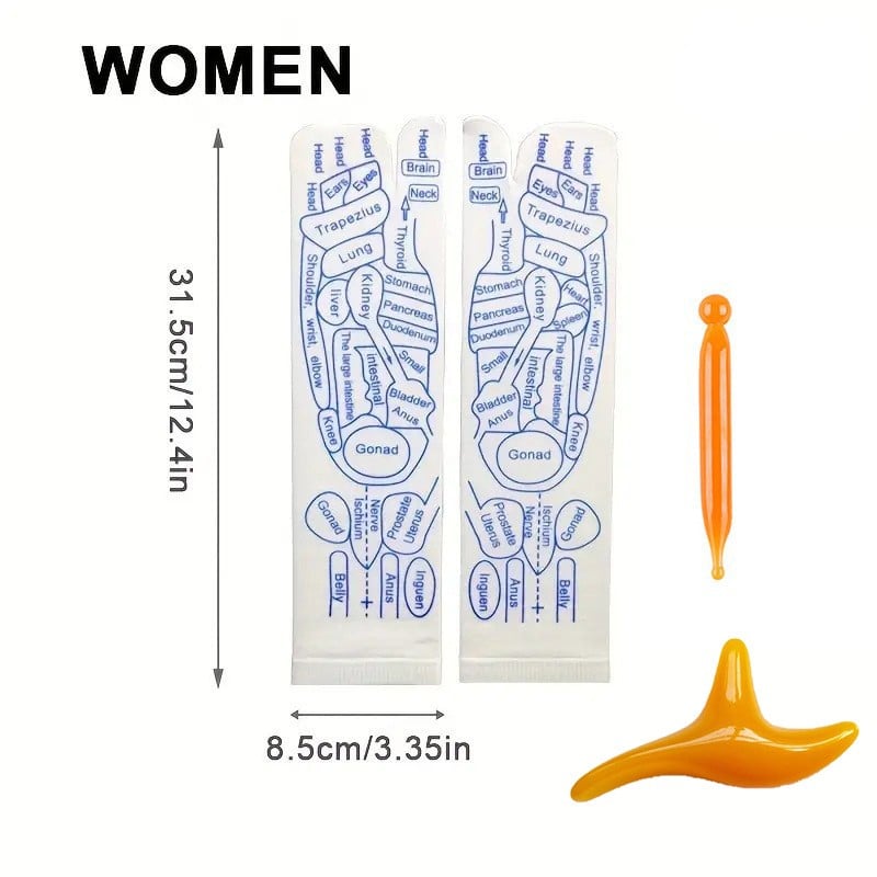 Acheter 2 Économisez 10%🔥Acheter 3 Économisez 15%🔥Chaussettes de graphique de réflexologie