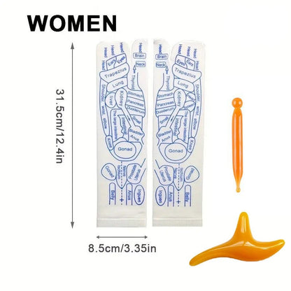 Acheter 2 Économisez 10%🔥Acheter 3 Économisez 15%🔥Chaussettes de graphique de réflexologie