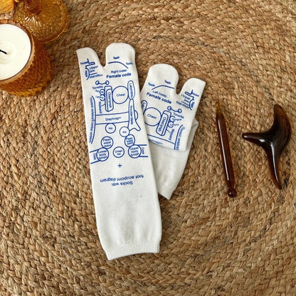 Acheter 2 Économisez 10%🔥Acheter 3 Économisez 15%🔥Chaussettes de graphique de réflexologie