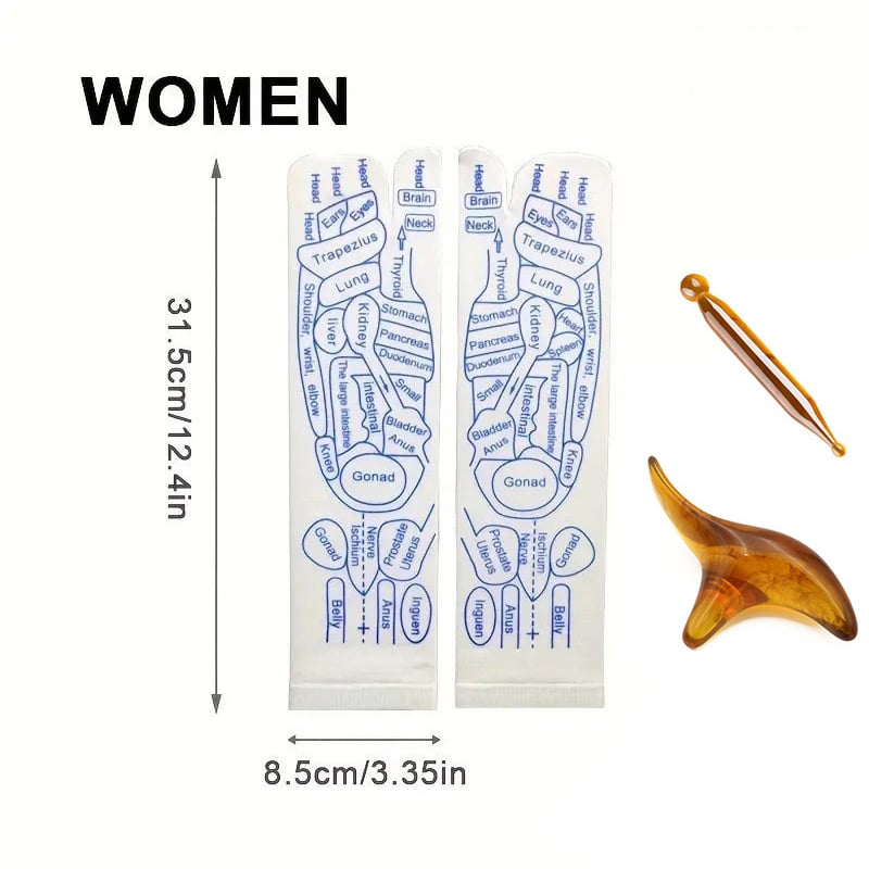 Acheter 2 Économisez 10%🔥Acheter 3 Économisez 15%🔥Chaussettes de graphique de réflexologie