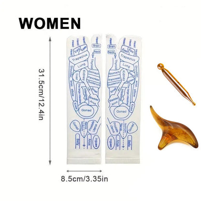 Acheter 2 Économisez 10%🔥Acheter 3 Économisez 15%🔥Chaussettes de graphique de réflexologie